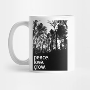 Peace. Love. Grow. Mug